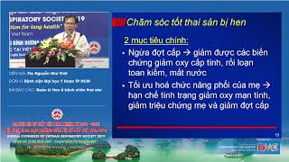 Quản lý hen ở thai sản: Điều trị tối đa để kiểm soát hen hay tối thiểu để tránh tác dụng phụ?