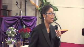 Day 2 Evangelist Denise Matthews (Vanity) speaks in Niceville Florida June 2013.