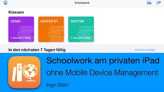 Schoolwork am privaten iPad