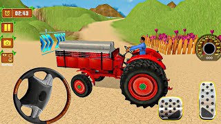 Concrete Pipe Transport: Offroad Tractor Trolley Simulator Game