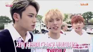 [Thaisub] 151010 SEVENTEEN - Show Champion Backstage ( Playing Basketball with Monsta X )