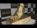 Gold model of Lionel Messi left foot unveiled by jewellery store!