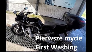 Yamaha Fazer FZS1000 pierwsze mycie w 2020, motorcycle first washing in 2020!