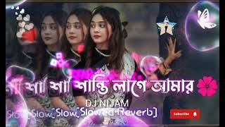 চোখে শান্তি লাগে আমার ❤️ Chokhe Shanti Lage Amar [Slowed+Reverb] Tiktok Remix Song DJ NIJAM #dj