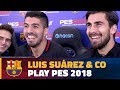 Luis Suárez leads Barça's Hilarious 6 Player Pro Evo Challenge!