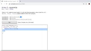 Array-3 (squareUp) Java Tutorial || codingbat.com