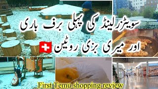 pakistani mom snowy day routine vlog in switzerland 🇨🇭