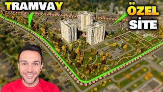 Üniversiteye Özel Yurt Bölgesi ve Tramvay Hattı - Cities Skylines II [B51]