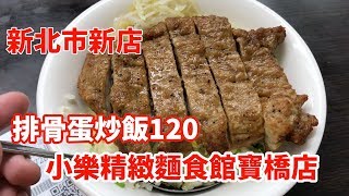 台灣美食🇹🇼日本人🇯🇵愛吃排骨蛋炒飯120蚵仔麵線40鼎泰豐一樣的感覺但是半價!前鼎泰豐師傅掌廚!鼎泰豊のチャーハンに似てる新店區:小樂精緻麵食館寶橋店,文山區:阿婆蚵仔麵線攤 EP531