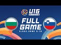 Class. Games 9-16 | Bulgaria v Slovenia | Full Basketball Game | FIBA U16 EuroBasket 2024