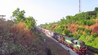 Golden Rock Alco twins all guns firing with 12432 NZM TVC Rajdhani Express!