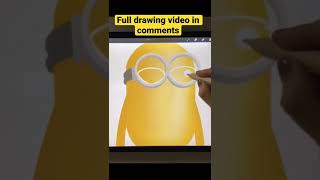 Minion ☺️Draw It in 20 Minutes 🥳 Subscribe 🤍 Digital art | amazing painting easy trick