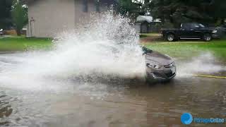 Portage la Prairie flooding after heavy rainfall - July 19, 2022