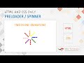 Web Preloader Spinner using CSS Only | Two in One!