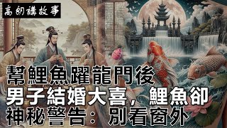 民間故事：幫鯉魚躍龍門後，男子結婚大喜，鯉魚卻神秘警告：別看窗外｜高朗講故事