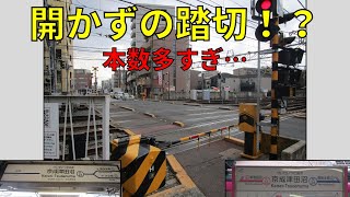 【開かずの踏切！？】京成津田沼駅前の踏切を見に行ってみた