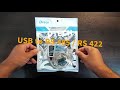 Review Unboxing DTECH DT - 5019 USB to Serial RS485 RS 422 Cable Converter