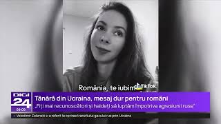 Tânără din Ucraina, românilor: Voi nu ați văzut cu adevărat ce înseamnă corupție sau sărăcie extremă