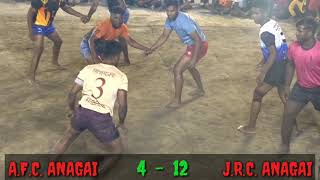 A.F.C. ANAGAI  VS   J.R.C.  ANAGAI | RAJAJI CHINNA PORUR KABADI MATCH 2021| CHENNAI