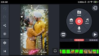 Wedding Anniversary video editing kinemaster | Marriage Anniversary video green screen Template