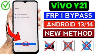 vivo y21 frp bypass android 13 | New Update 2025 | vivo y21 google account bypass | Without Pc 100%