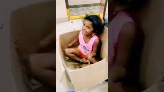 cardboard playing #funny #baby #shorts #viral #video #playing #trending