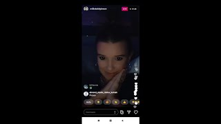 Millie Bobby Brown instagram live with Louis Partridge and James Charles 8/22/2020
