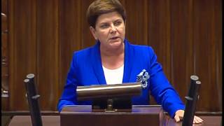 Beata Szydło w Sejmie o Funduszu Dróg Samorządowych