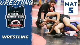 2025 BCSS Wrestling Championships 🤼 Day 1 | Mat 5 [Feb 21, 2025]