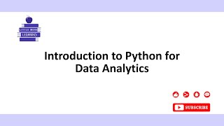 Introduction to Python for Data Analysis | Data Analytics Tutorial #27