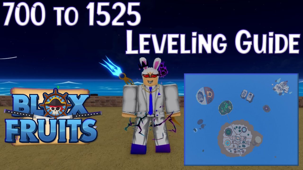 700 To 1525 Leveling Guide In Blox Fruits - YouTube