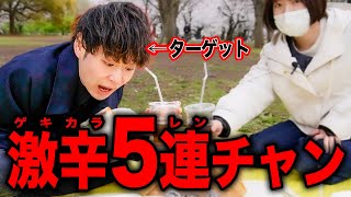 【激辛5連チャン】ピクニックで社長の食べ物激辛ドッキリ！【vlog】