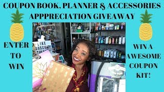 CONTEST CLOSED WINNER ANNOUNCED! Coupon Binder Planner \u0026 Accessories