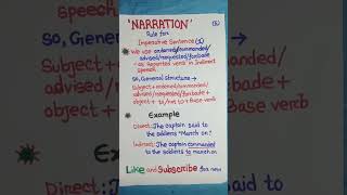 Narration in english grammar .#Rules(1).Imperative sentence.#Direct indirect speech.#Basic Grammar.