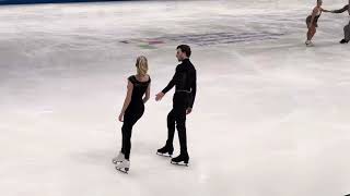 2025 Europeans Phebe Bekker / James Hernandez free dance practice 28/01/2025 Tallinn, EST