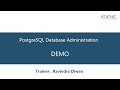 Learn PostgreSQL Database Administration online | Koenig Solutions