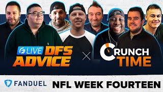 FANDUEL & DRAFTKINGS LIVE NFL DFS PICKS & STRATEGY: WEEK 14
