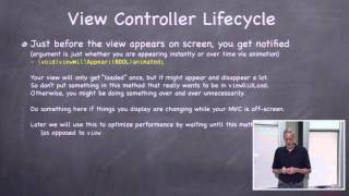 Lecture #5 View Controller Lifecycle