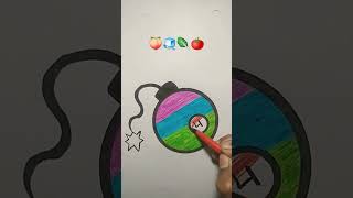 Satisfying art 🍑🧊🥬🍅#art #drawing #satisfying #trending #emojimix #youtubeshorts #shorts #viralvideo