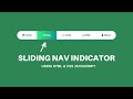 Animated Sliding Menu Indicator | Navigation Bar Using Html &  CSS JQuery | #vishwebdesign