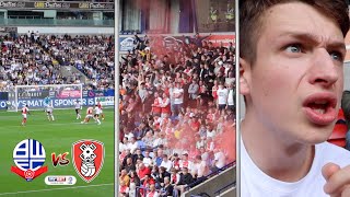 AWAY FANS SING "THOGDEN WHAT'S THE SCORE" at Bolton vs Rotherham