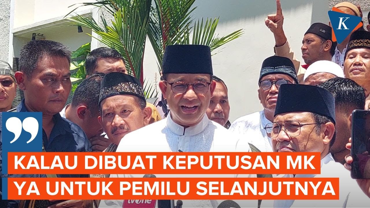 Respons Anies Soal Putusan MK Terkait Ambang Batas Parlemen Untuk ...