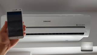 How to connect Samsung Wifi Premium Air Conditioner A++ with Smart Home app; all the features