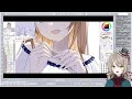 【お絵描き雑談 chitchat】勝手にファンアートを描く！佐熊すい編part2【新人vtuber ミリ･ミラー】