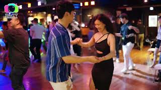 👦원준 \u0026 👱‍♀️ Rachel Bachata social dancing @ 한일바차타 커넥션 (KJBC) 2023.6.2