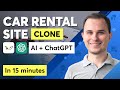 How To Build A Car Rental Website AI + ChatGPT