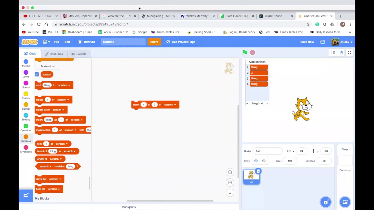 How To Scratch - List And Their Variables - YouTube