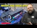 Installing a Soundbar on the ATV. KemiMoto Midnight 40 on a 21 Yamaha Grizzly.