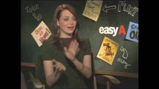 Easy A's Emma Stone, Penn Badgley Exclusive Interview