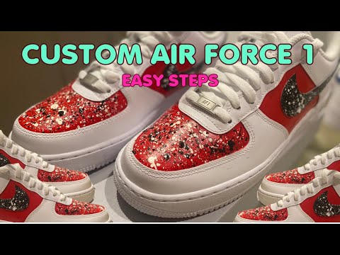 Custom Air Force 1 Diy Easy For Beginners Youtube